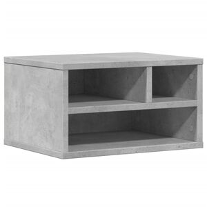 vidaXL Suport imprimantă, gri, 40x32x22,5 cm, lemn prelucrat