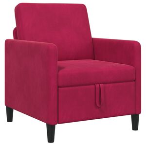 vidaXL Sofa cu Spațiu de Depozitare Roșu Vin 72 x 78 x 87 cm Poliester