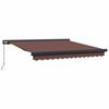 vidaXL Copertină retractabilă manual, maro, 300x250 cm