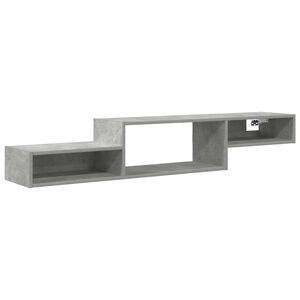vidaXL Sistem de TV montat pe perete Montare pe perete Gri Beton
