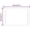 vidaXL Oglinda de baie cu LED, 40x60 cm