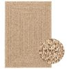 vidaXL Covor ZIZUR aspect iută 160x230 cm, pentru interior și exterior