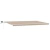 vidaXL Copertină retractabilă Bej 600 &times; 300 cm Țesătură și Aluminiu