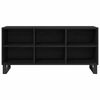 vidaXL Cabinet TV 103,5 x 30 x 50 cm Stejar Negru Lemn prelucrat