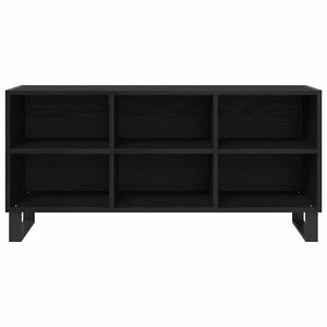 vidaXL Cabinet TV 103,5 x 30 x 50 cm Stejar Negru Lemn prelucrat