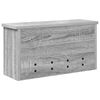 vidaXL Răcător de paltoane montat pe perete sonoma gri 50 x 16 x 26 cm