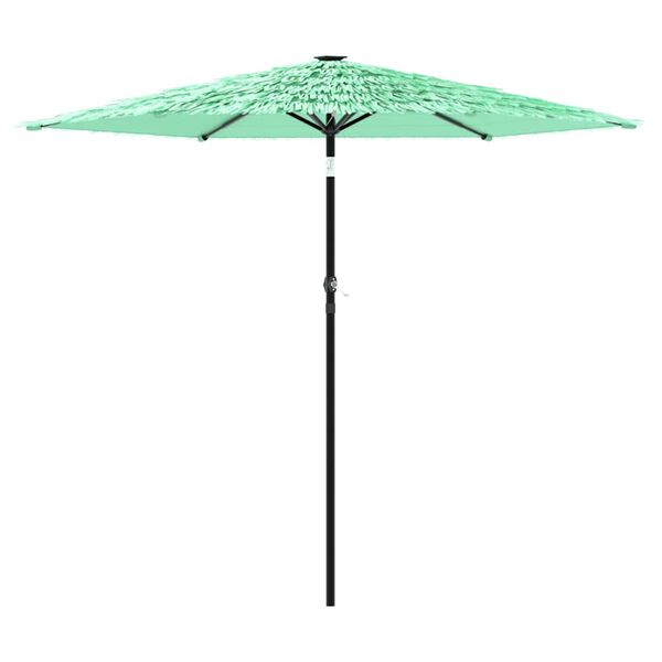 vidaXL Umbrelă soare de grădină cu st&acirc;lp din oțel verde 268x268x226 cm