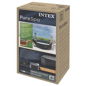 INTEX &Icirc;nvelitoare pentru spa Gri &icirc;nchis 211 x 211 cm PVC și PU