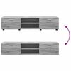 vidaXL Set comodă TV cu sertar cu raft FLORIN Gri Sonoma Lemn compozit