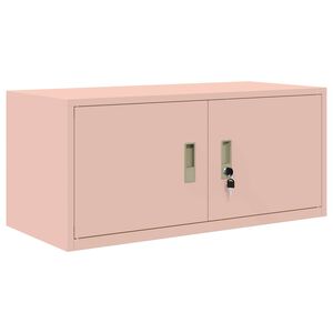 vidaXL Dulap de depozitare Roz 90 x 40 x 40 cm Oțel