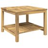 vidaXL Masă de cafea Alb spală 60,5 x 60 x 45 cm Lemn Solid de Acacia