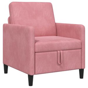 vidaXL Sofa cu Spațiu de Depozitare Roz 72 x 78 x 87 cm Poliester