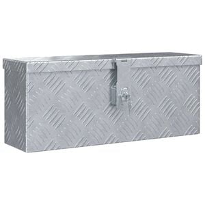 vidaXL Cutie din aluminiu, 48,5 x 14 x 20 cm, argintiu