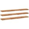vidaXL Rafturi suspendate 3 buc. 140x20x4cm lemn masiv acacia netratat