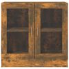 vidaXL Dulap cu vitrină, stejar fumuriu 82,5x30,5x80 cm lemn prelucrat