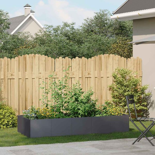 vidaXL Jardinieră Antracit 200x80x40 cm Oțel