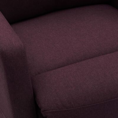 vidaXL Fotoliu de masaj cu ridicare, violet, material textil