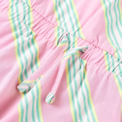 Rochie pentru copii cu șnur, fără mâneci, roz, 92