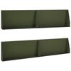 vidaXL Zid de sprijin 4 buc. 100 x 12 x 30 cm Oțel Verde măsliniu