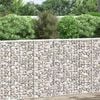 vidaXL Strat &icirc;nălțat gabion trapez, 80x20x100 cm, oțel galvanizat