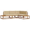 vidaXL Set de canapele de exterior Natural și Bej