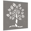 vidaXL Decor perete de grădină 55x55 cm design copac oțel Corten