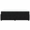 vidaXL Pat box spring cu saltea, negru, 120x190 cm, catifea