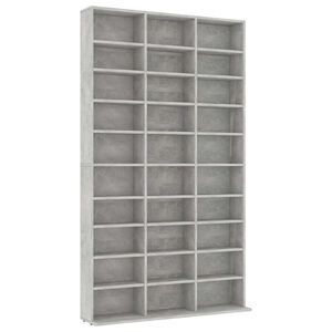 vidaXL Dulap pentru CD-uri, gri beton, 102x23x177,5 cm, lemn compozit