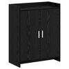 vidaXL Dulap pentru pantofi cu ușă Stejar Negru 73,5 x 36 x 92 cm