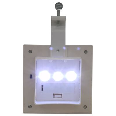 vidaXL Lămpi solare de exterior cu LED, 6 buc, alb, 12 cm, pătrat
