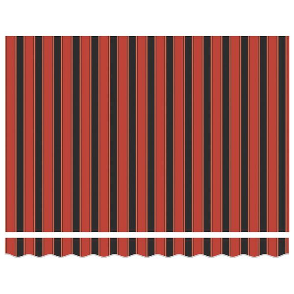 vidaXL Copertină retractabilă automată, portocaliu și maro, 3,5x2,5 m