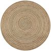 vidaXL Covor din iută &icirc;mpletită, 120 cm, rotund
