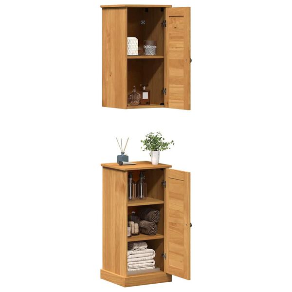 vidaXL Set de mobilier pentru baie VIGO 2 pcs Maro și Maro Miere