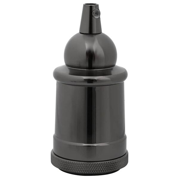 vidaXL Suporturi lămpi 2 buc Negru lucios E27