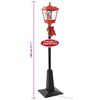 vidaXL Felinar stradal cu moș Crăciun, LED, 180 cm