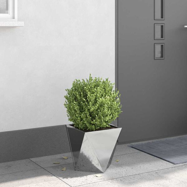 vidaXL Jardinieră Argintiu 30 x 30 x 30 cm Oțel Galvanizat