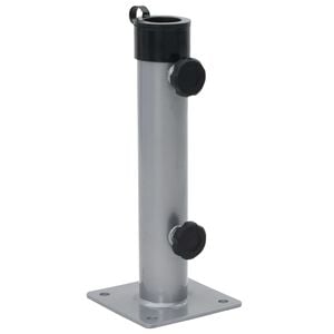 vidaXL Suport de umbrelă pentru st&acirc;lp de &Oslash;38/48 mm, argintiu, oțel