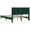 vidaXL Cadru de pat cu headboard Verde &icirc;nchis 120 x 190 cm Catifea