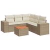 vidaXL Patio Sofa Set 6-Locuri Beige