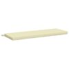 vidaXL Perna pentru bancă SOEST 100% Polyester Crem 120 x 40 x 5 cm