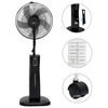vidaXL Ventilator cu ceață, piedestal și telecomandă, negru
