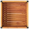 vidaXL Jardinieră de grădină cu raft 45x45x80cm lemn masiv acacia/oțel