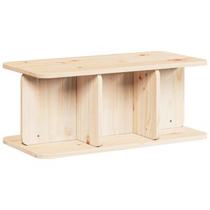 vidaXL Masă de cafea natural 80 x 39,5 x 33,5 cm Lemn masiv de pin