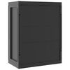 vidaXL Dulap depozitare de exterior, negru, 65x37x85 cm, PP