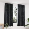 vidaXL Draperii opace, 2 buc., antracit, 140x175 cm, catifea, c&acirc;rlige