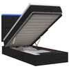 vidaXL Pat Ottoman cu Saltea și LED Negru 80 x 200 cm Țesătură
