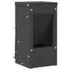 vidaXL Urmărire pentru iepuri Negru 12,5 x 12,5 x 25 cm