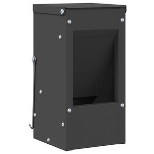 vidaXL Urmărire pentru iepuri Negru 12,5 x 12,5 x 25 cm 1,5 kg