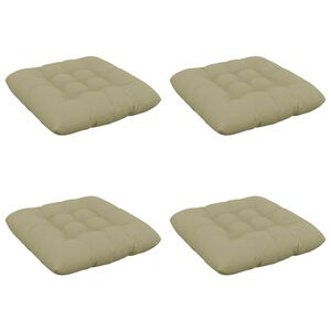 vidaXL Perne de Șezut VIANEN 4 buc. 100% Polyester Verde deschis