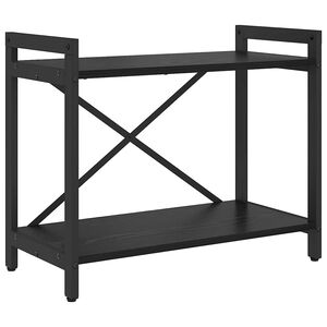 vidaXL Raft pentru cărți 60 x 30 x 50 cm Lemn prelucrat Stejar Negru